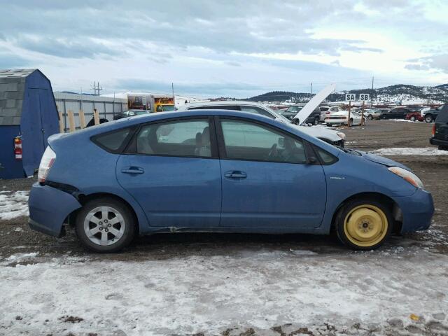 JTDKB20U397880231 - 2009 TOYOTA PRIUS BLUE photo 9