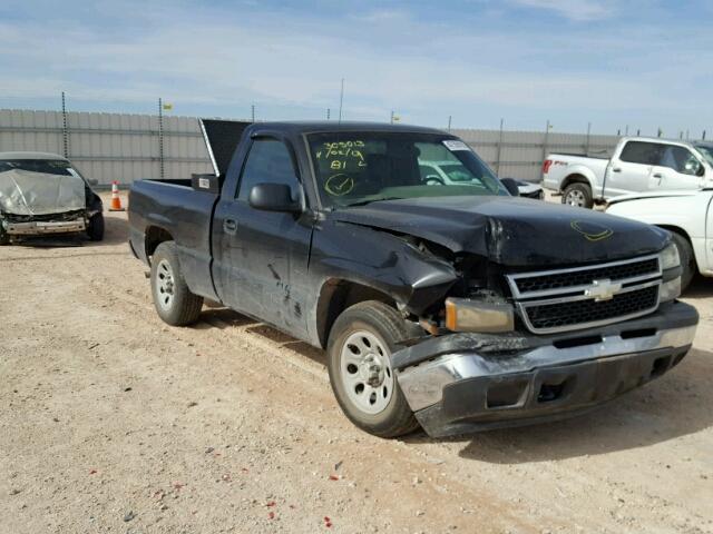 3GCEC14X57G156650 - 2007 CHEVROLET SILVERADO BLACK photo 1