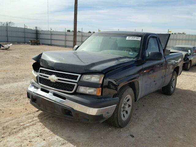 3GCEC14X57G156650 - 2007 CHEVROLET SILVERADO BLACK photo 2