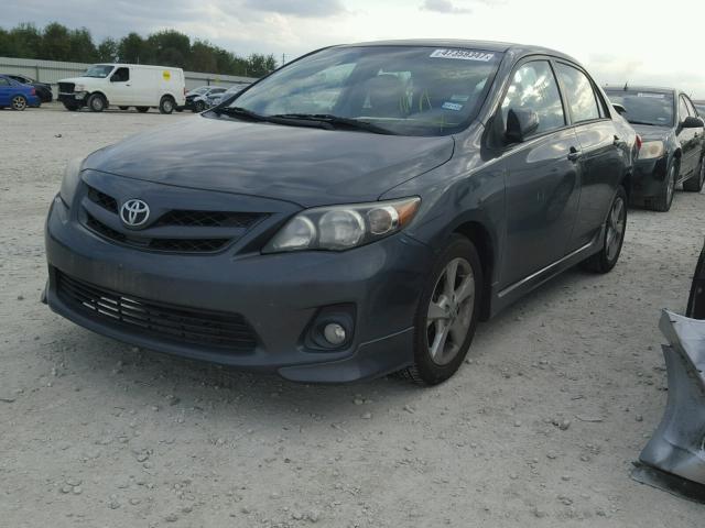 2T1BU4EE4BC628502 - 2011 TOYOTA COROLLA CHARCOAL photo 2