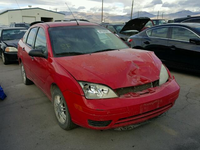 1FAFP34N67W136479 - 2007 FORD FOCUS ZX4 RED photo 1