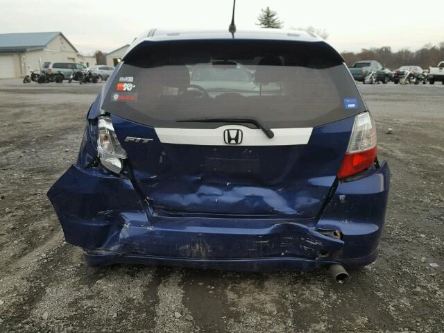 JHMGE87669S039619 - 2009 HONDA FIT SPORT BLUE photo 9