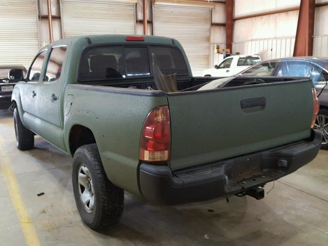 3TMLU42N47M009034 - 2007 TOYOTA TACOMA DOU GREEN photo 3