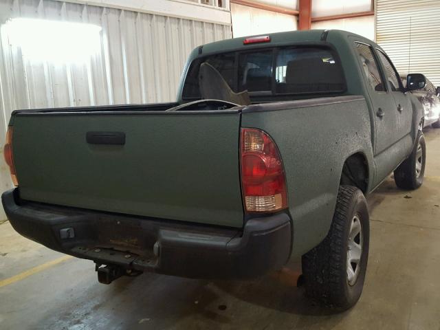 3TMLU42N47M009034 - 2007 TOYOTA TACOMA DOU GREEN photo 4