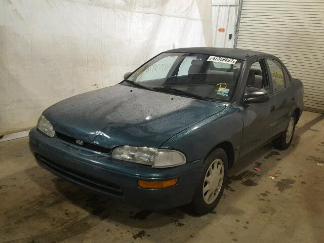 1Y1SK5260TZ069736 - 1996 GEO PRIZM BASE GREEN photo 2