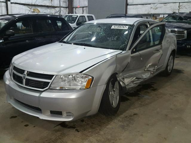 1B3CC4FB7AN185951 - 2010 DODGE AVENGER SX SILVER photo 2