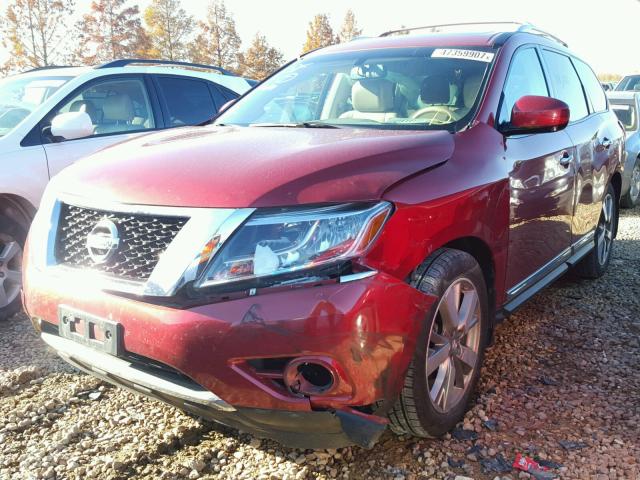 5N1AR2MM5DC682022 - 2013 NISSAN PATHFINDER RED photo 2