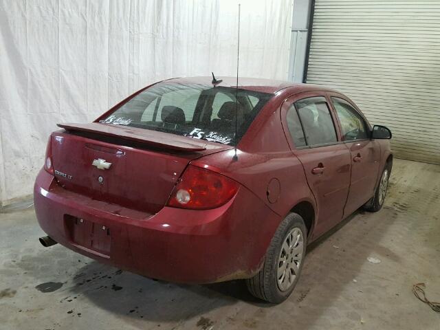 1G1AD5F54A7160893 - 2010 CHEVROLET COBALT 1LT RED photo 4