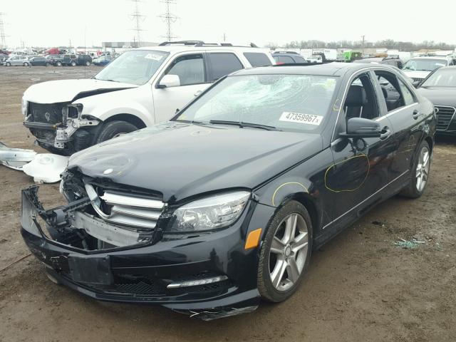 WDDGF8BB4BR150515 - 2011 MERCEDES-BENZ C 300 4MAT BLACK photo 2