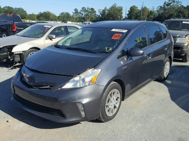 JTDZN3EUXC3037095 - 2012 TOYOTA PRIUS V CHARCOAL photo 2