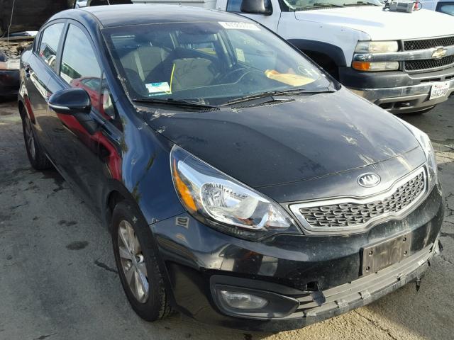 KNADN4A34F6499729 - 2015 KIA RIO EX BLACK photo 1