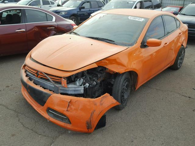 1C3CDFBA7DD170952 - 2013 DODGE DART SXT ORANGE photo 2