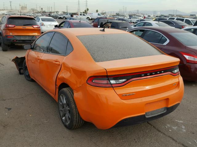 1C3CDFBA7DD170952 - 2013 DODGE DART SXT ORANGE photo 3