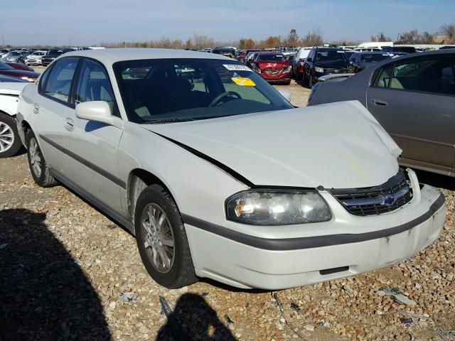 2G1WF52E549406407 - 2004 CHEVROLET IMPALA WHITE photo 1