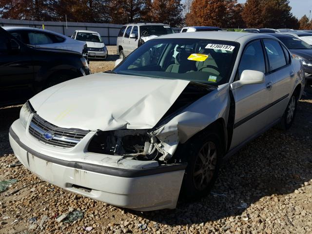 2G1WF52E549406407 - 2004 CHEVROLET IMPALA WHITE photo 2