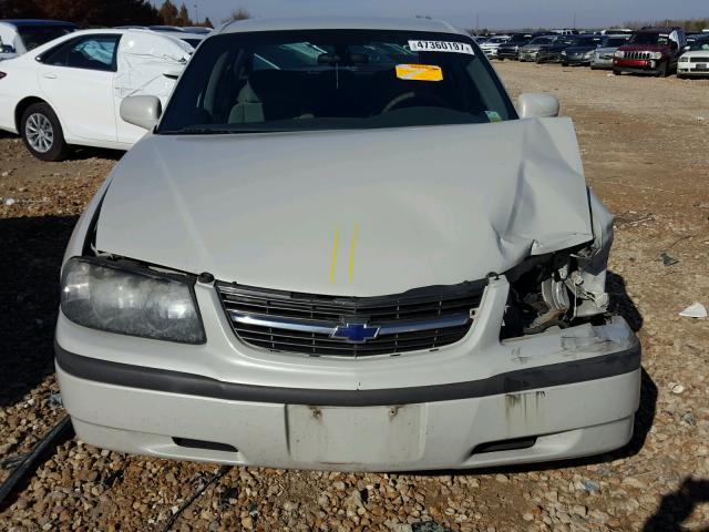 2G1WF52E549406407 - 2004 CHEVROLET IMPALA WHITE photo 7