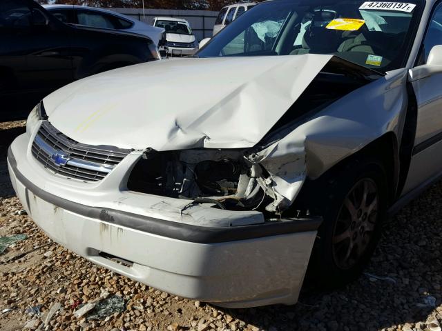 2G1WF52E549406407 - 2004 CHEVROLET IMPALA WHITE photo 9