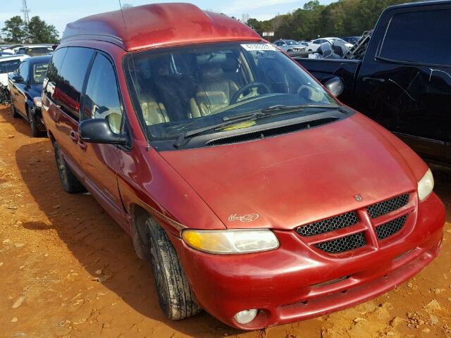 1B4GP44G4YB570962 - 2000 DODGE GRAND CARA RED photo 1