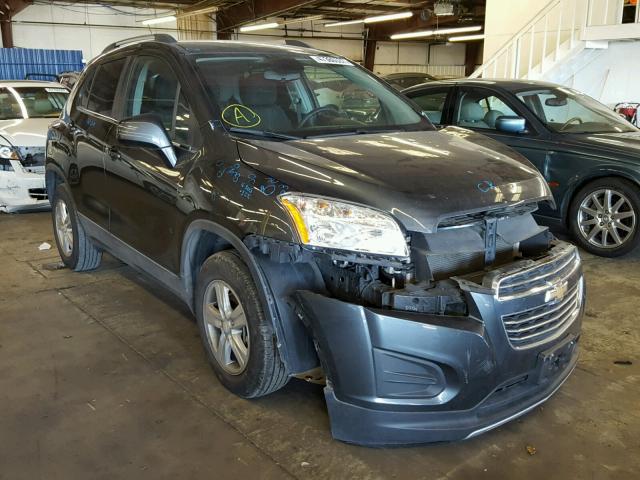 3GNCJPSB9GL166121 - 2016 CHEVROLET TRAX 1LT CHARCOAL photo 1