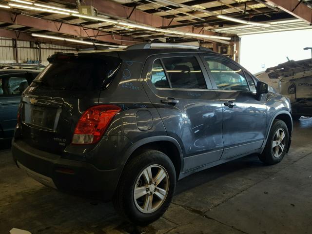 3GNCJPSB9GL166121 - 2016 CHEVROLET TRAX 1LT CHARCOAL photo 4