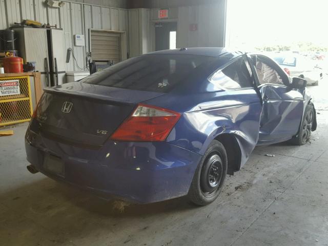 1HGCS22819A003469 - 2009 HONDA ACCORD EXL BLUE photo 4