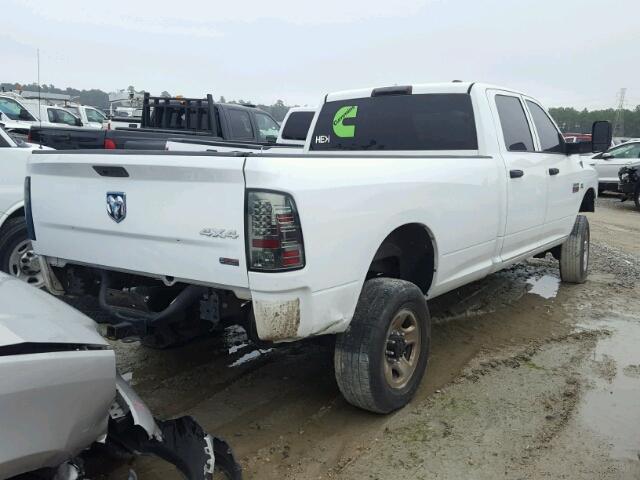 3C6UD5HL6CG284677 - 2012 DODGE RAM 2500 S WHITE photo 4