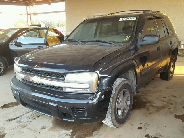 1GNDS13S942297642 - 2004 CHEVROLET TRAILBLAZE BLACK photo 2