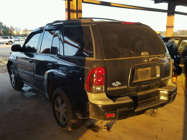 1GNDS13S942297642 - 2004 CHEVROLET TRAILBLAZE BLACK photo 3