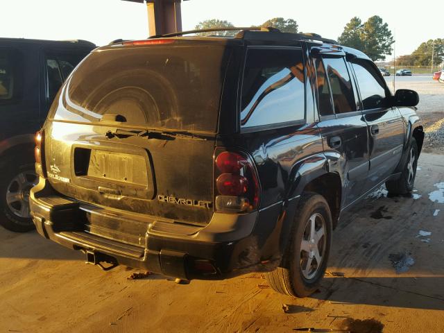 1GNDS13S942297642 - 2004 CHEVROLET TRAILBLAZE BLACK photo 4