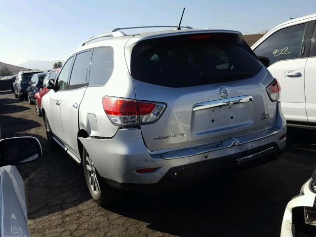 5N1AR2MN5EC615303 - 2014 NISSAN PATHFINDER SILVER photo 3