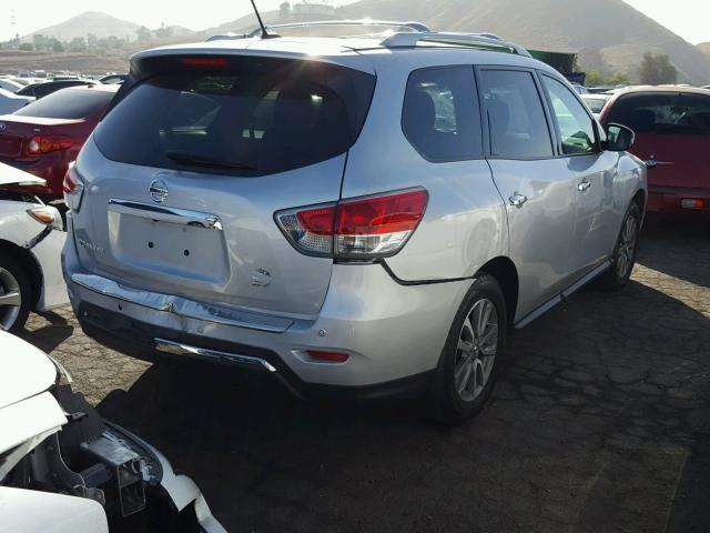 5N1AR2MN5EC615303 - 2014 NISSAN PATHFINDER SILVER photo 4