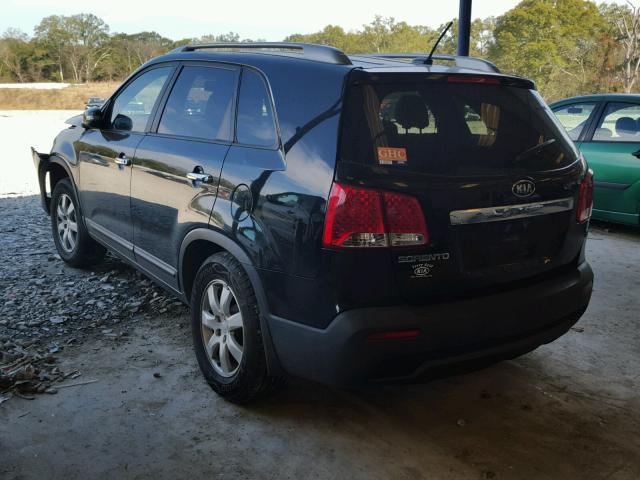 5XYKT3A18BG063630 - 2011 KIA SORENTO BA BLACK photo 3