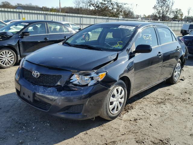 2T1BU4EE4AC279193 - 2010 TOYOTA COROLLA BA BLACK photo 2