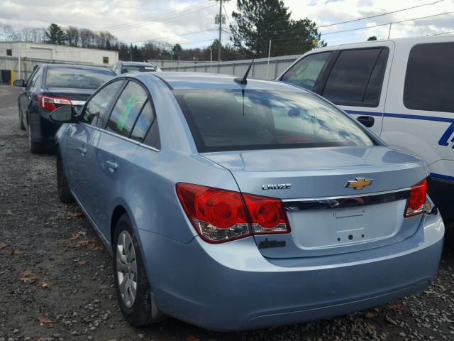 1G1PC5SH6C7225596 - 2012 CHEVROLET CRUZE LS BLUE photo 3