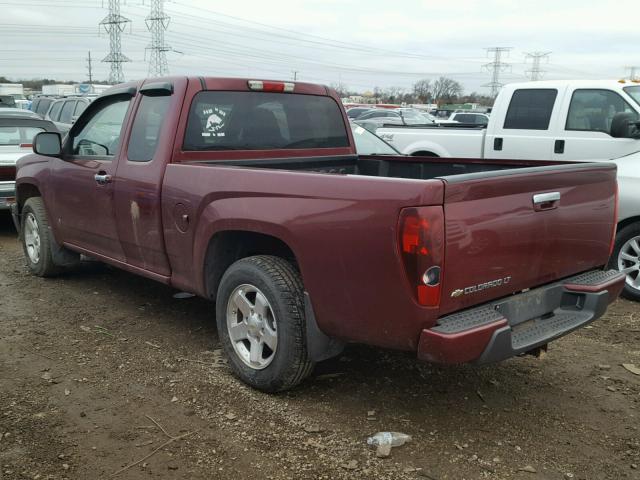 1GCCS19E498155290 - 2009 CHEVROLET COLORADO MAROON photo 3