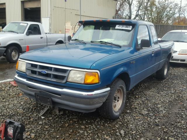 1FTCR14A2RPB11942 - 1994 FORD RANGER SUP GREEN photo 2