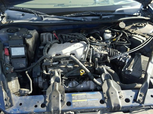 2G1WF52E459312312 - 2005 CHEVROLET IMPALA BLUE photo 7