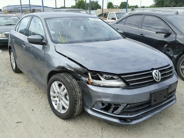 3VW2B7AJ8HM263104 - 2017 VOLKSWAGEN JETTA S CHARCOAL photo 1