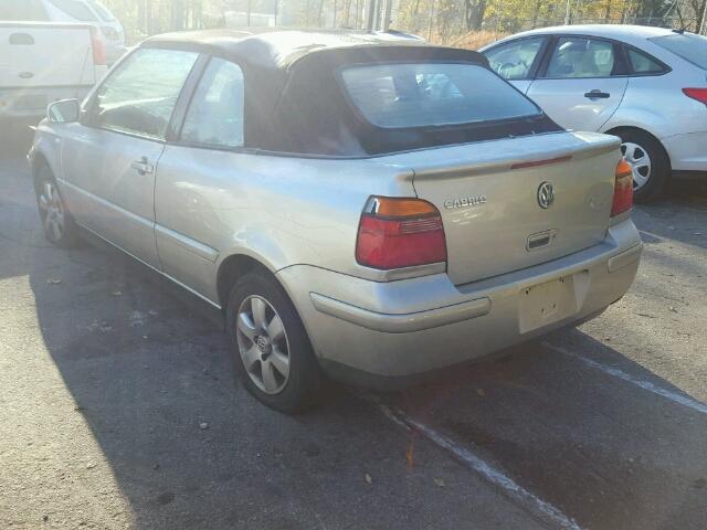 3VWDC21V91M803903 - 2001 VOLKSWAGEN CABRIO GLX 棕色 照片 3