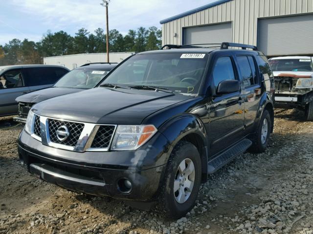 5N1AR18U97C630398 - 2007 NISSAN PATHFINDER BLACK photo 2