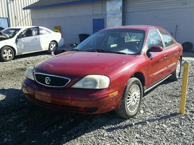 1MEFM50U32G603080 - 2002 MERCURY SABLE GS RED photo 2