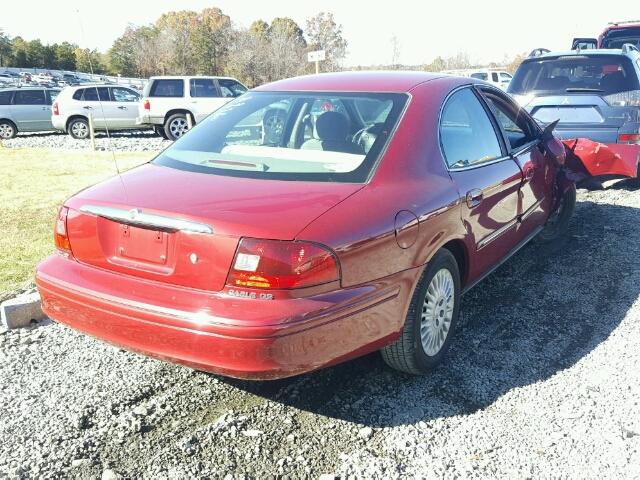 1MEFM50U32G603080 - 2002 MERCURY SABLE GS RED photo 4