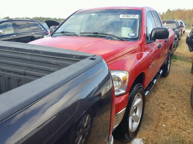 1D7HA18P77S272430 - 2007 DODGE RAM 1500 S RED photo 2