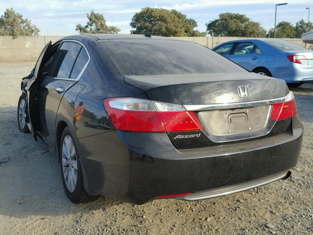 1HGCR2F89DA059500 - 2013 HONDA ACCORD EXL BLACK photo 3