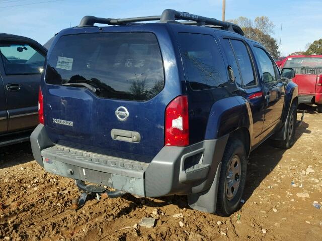 5N1AN08W06C521463 - 2006 NISSAN XTERRA OFF BLUE photo 4