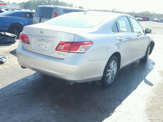 JTHBK1EG2C2475526 - 2012 LEXUS ES 350 SILVER photo 4