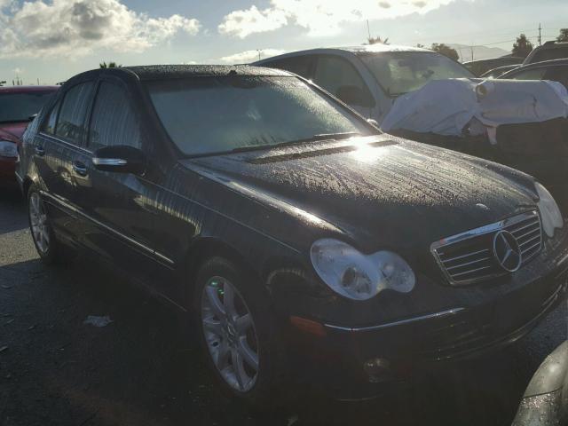 WDBRF84J65F622581 - 2005 MERCEDES-BENZ C 320 4MAT BLACK photo 1