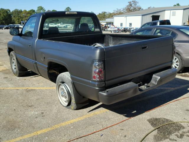 1B7HC16X41S683167 - 2001 DODGE RAM 1500 BLACK photo 3