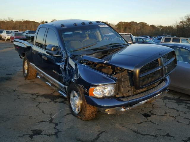 3D7KU28C04G167828 - 2004 DODGE RAM 2500 S BLUE photo 1