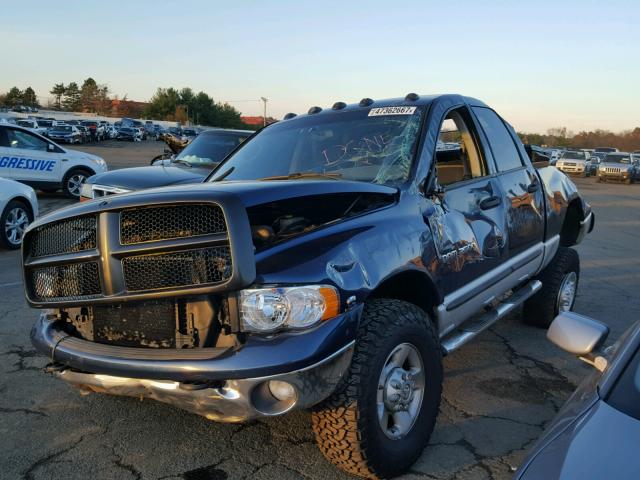 3D7KU28C04G167828 - 2004 DODGE RAM 2500 S BLUE photo 2